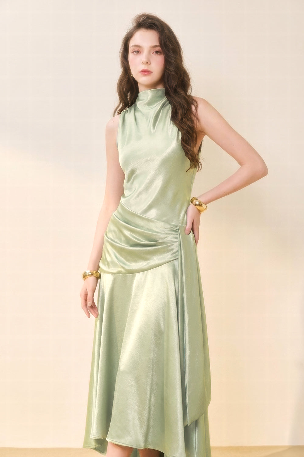 JENNIFER | V-Neck Midi Dress