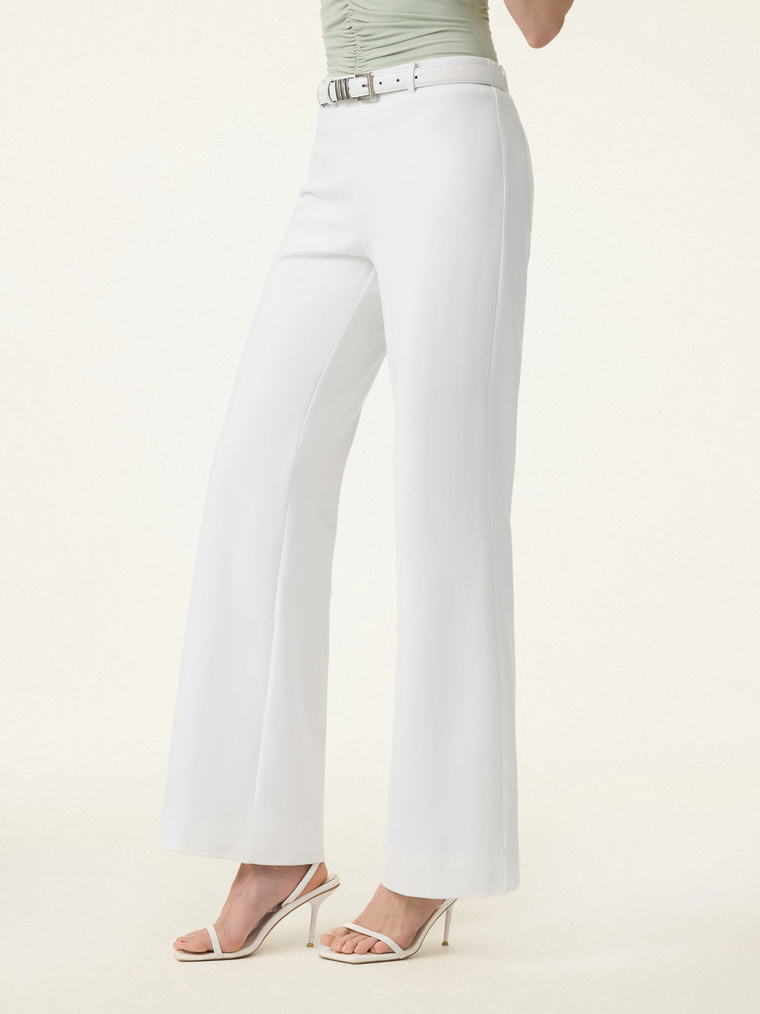 MEGAN | 2Pcs Set Cowl Asymmetrical Tucked Top & Wide Leg Pant with Pockets