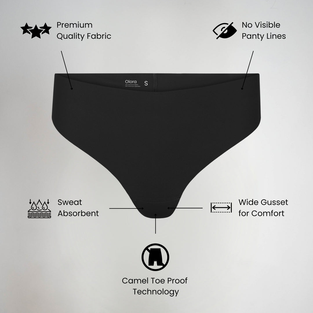 NATASHA | Invisible Camel Toe Thong High Rise