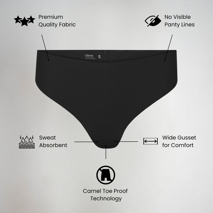 NATASHA | Invisible Camel Toe Thong High Rise