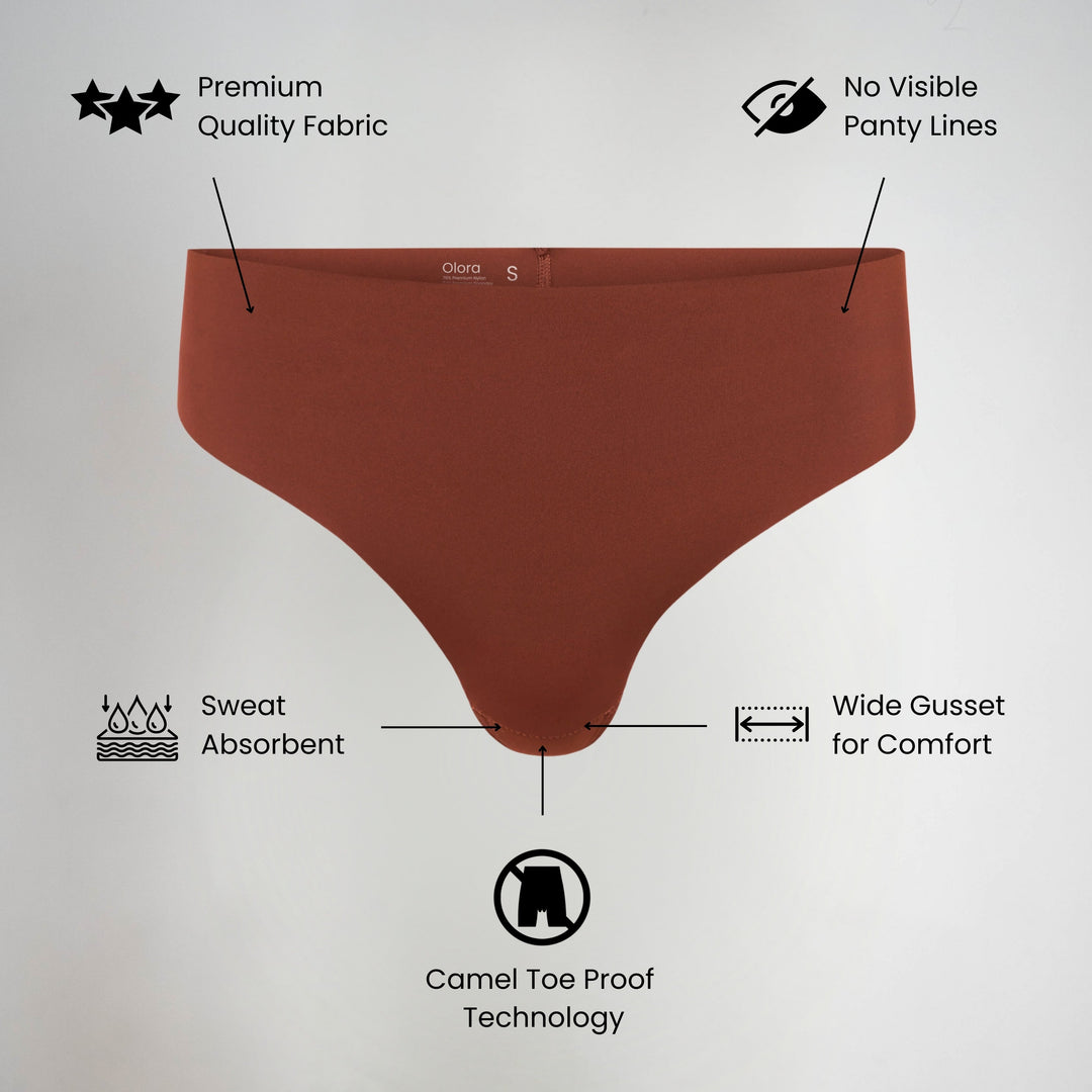 NATASHA | Invisible Camel Toe Thong High Rise