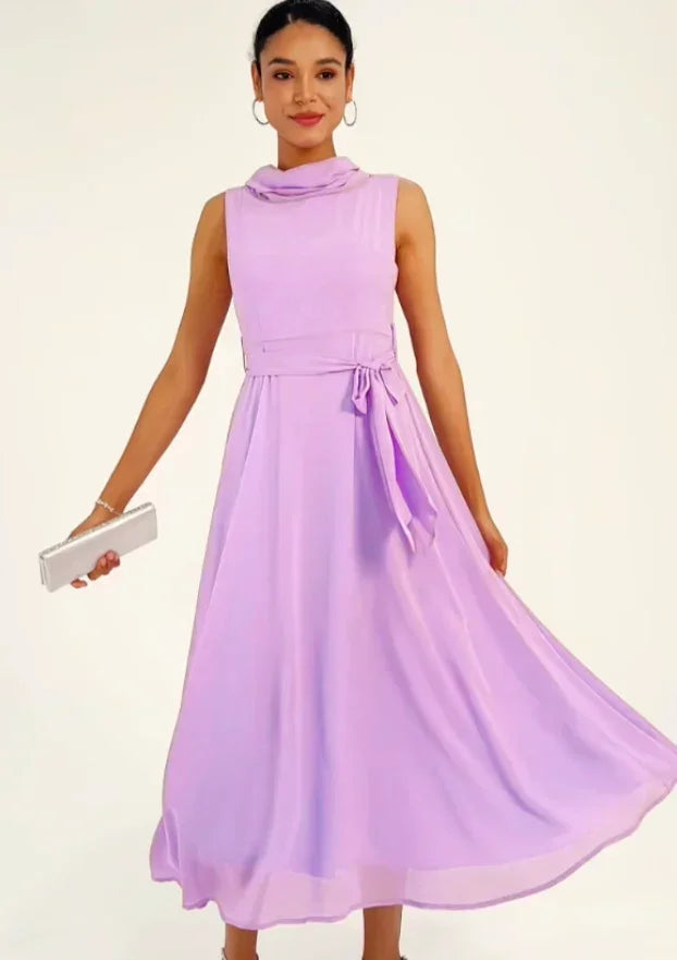 MAXIME | Two-Way Wearable See-Side Chiffon Maxi Dress