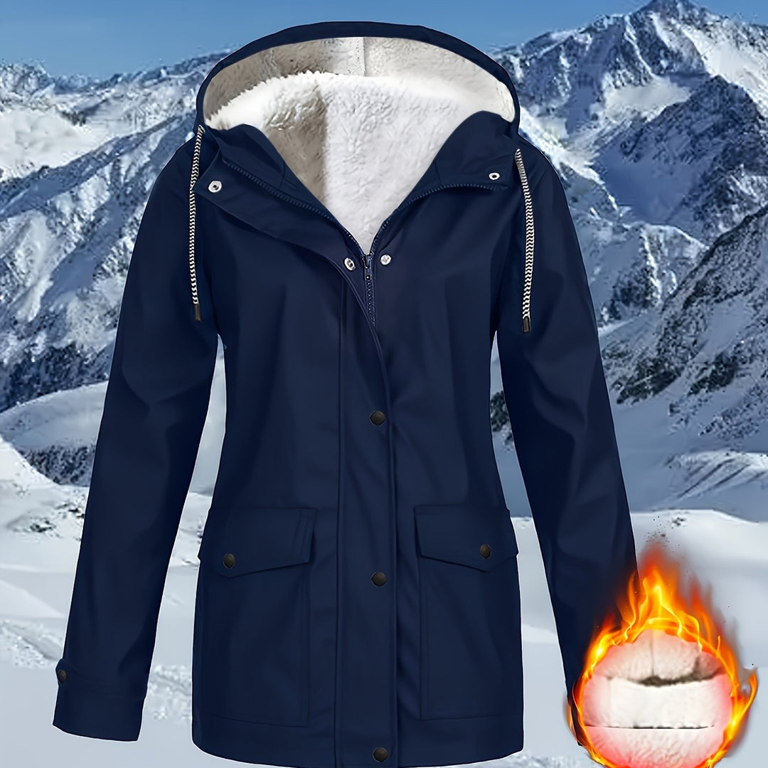 IZARA | Warm-Lined & Water-Resistant Hooded Parka Jacket