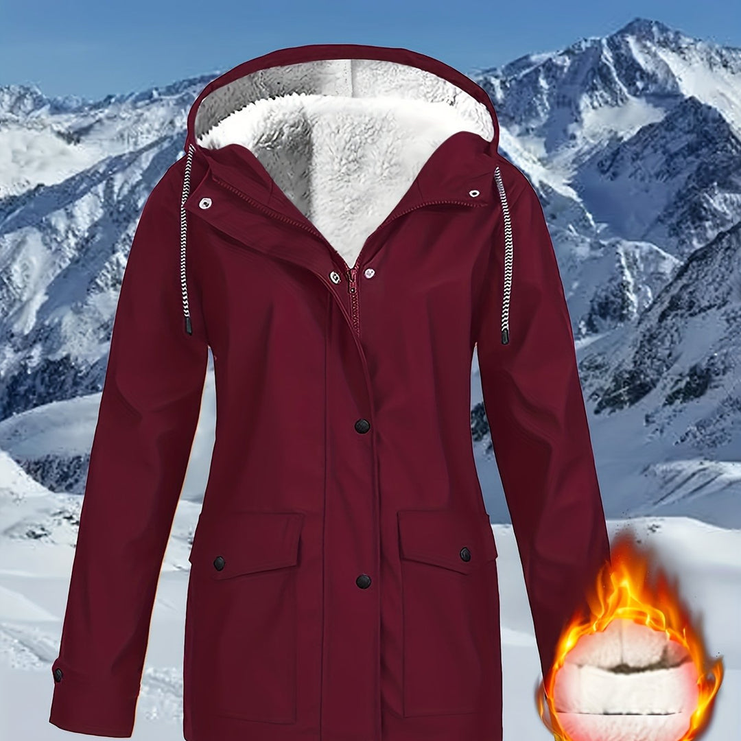 IZARA | Warm-Lined & Water-Resistant Hooded Parka Jacket