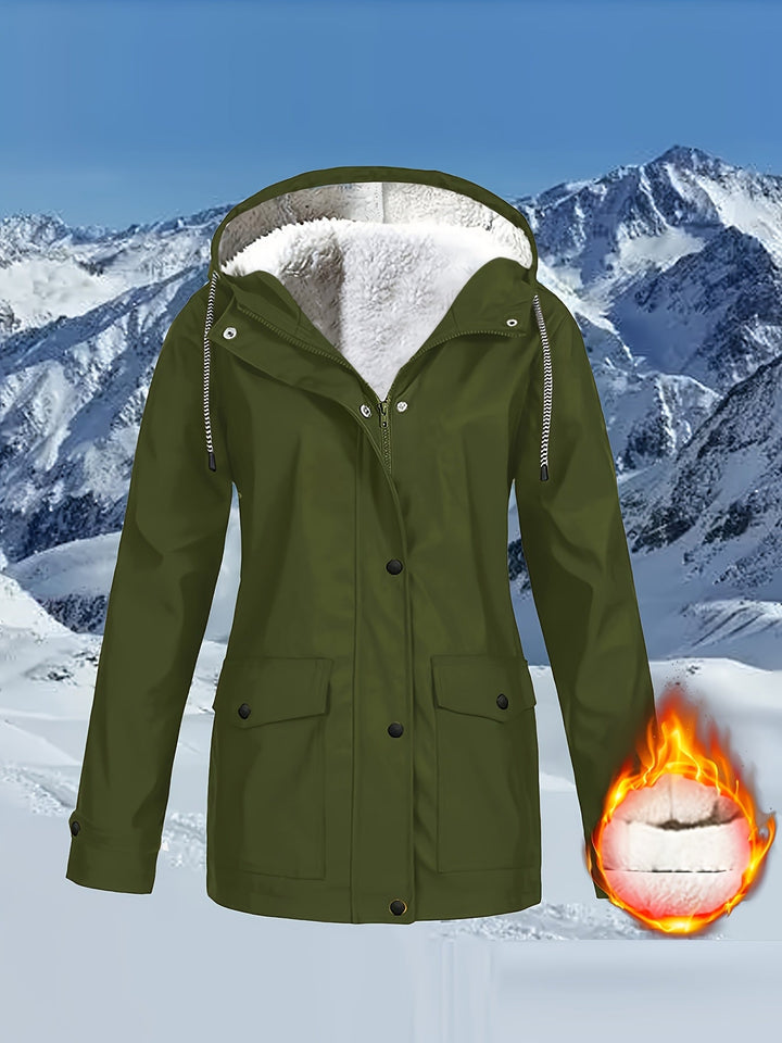 IZARA | Warm-Lined & Water-Resistant Hooded Parka Jacket