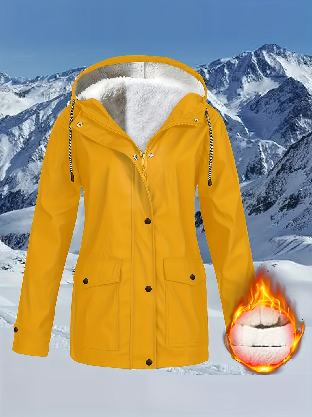 IZARA | Warm-Lined & Water-Resistant Hooded Parka Jacket