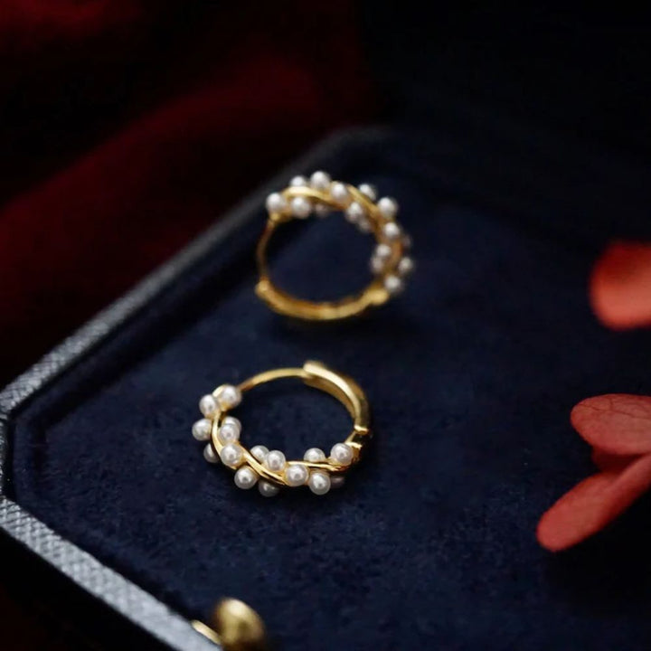 ALEXANDRIA | TWISTED PEARL EARRINGS (PAIR)