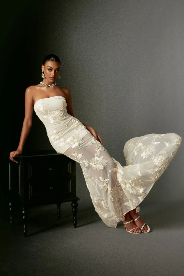 MARINET | Long Dress - Golden Vanilla