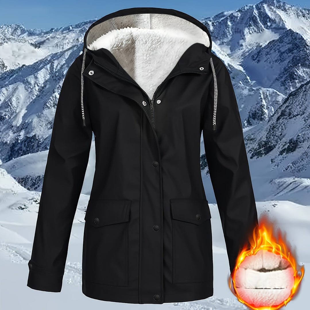 IZARA | Warm-Lined & Water-Resistant Hooded Parka Jacket