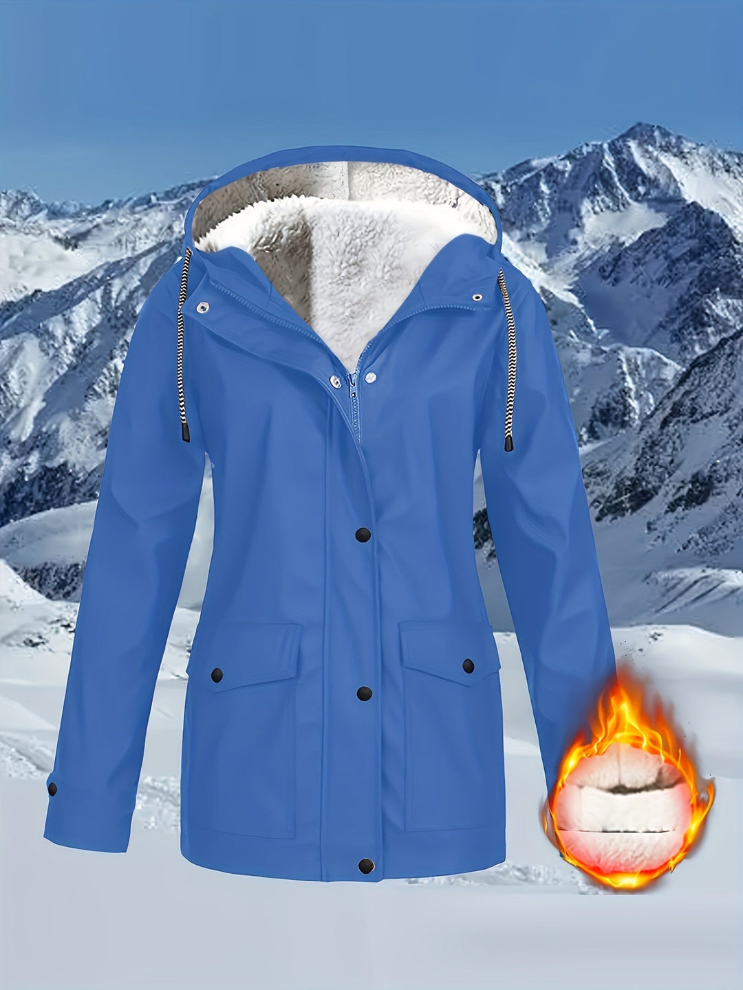 IZARA | Warm-Lined & Water-Resistant Hooded Parka Jacket