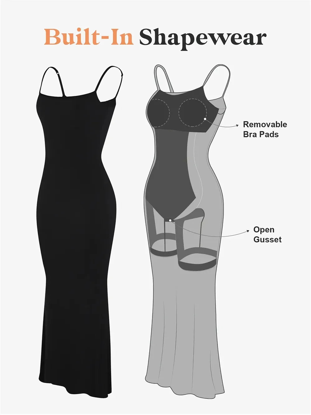 LUCA | Basic Bae Built-In Shapewear Sleeveless Maxi Dress