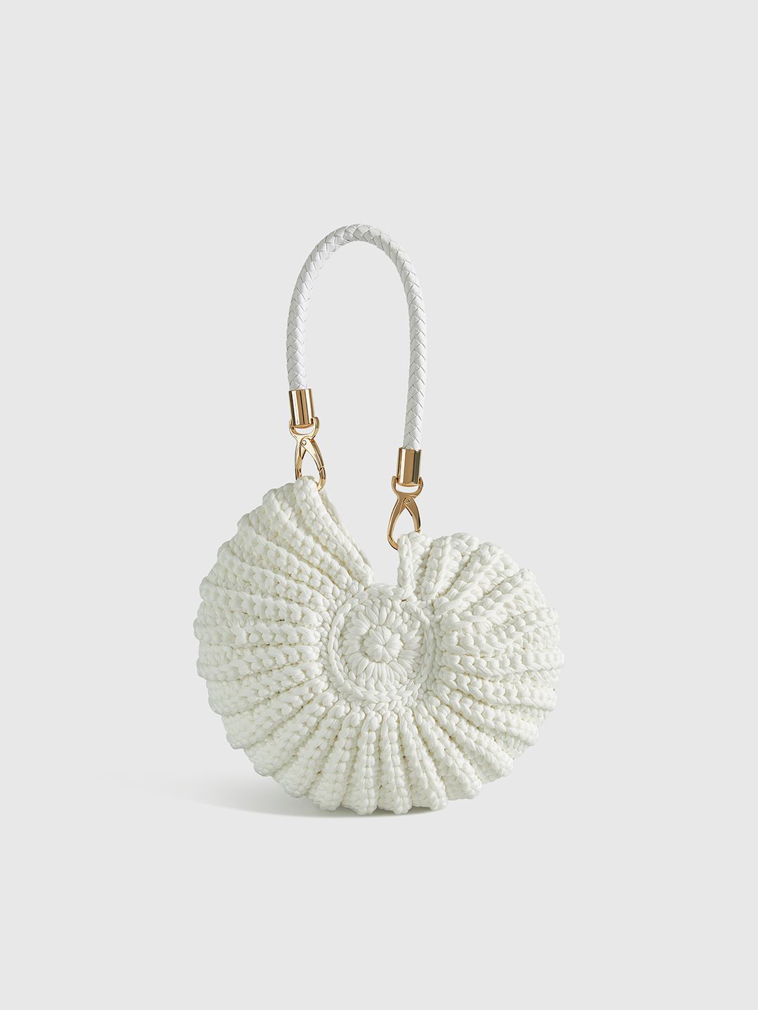 SCARLETT | Crocheted Conch-Shaped Handbag