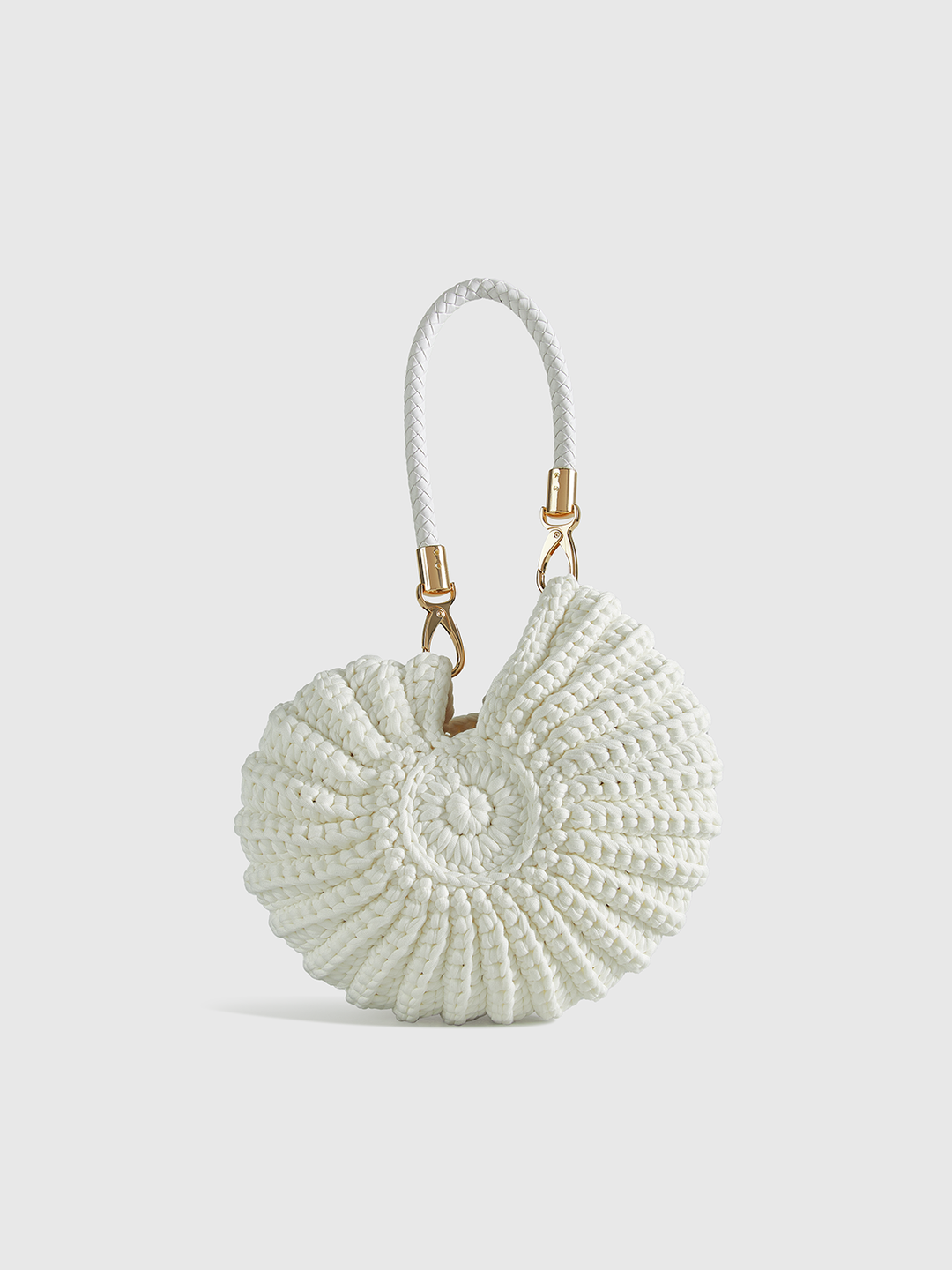 SCARLETT | Crocheted Conch-Shaped Handbag