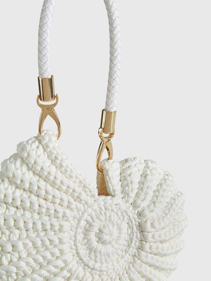 SCARLETT | Crocheted Conch-Shaped Handbag