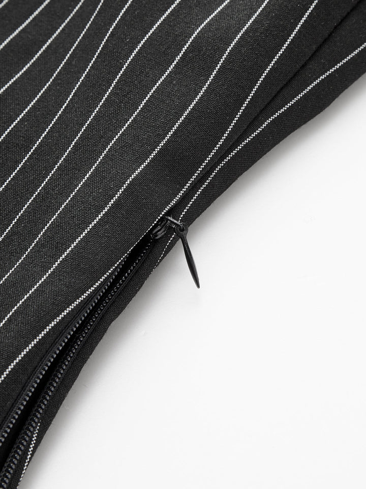 ABBY | Pinstripe Halter Top & Wide Leg Pants Set