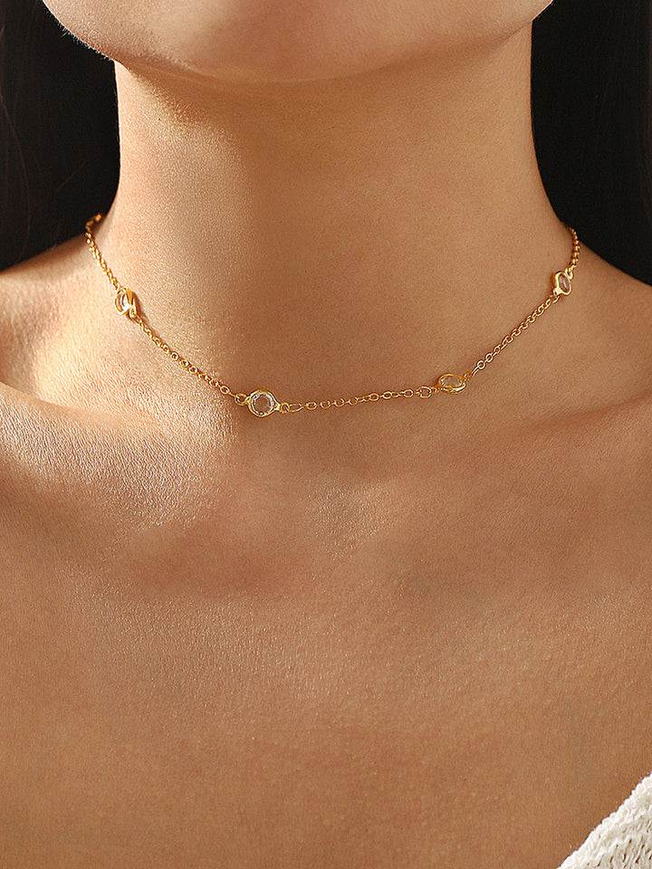 BEATRICE | Pearl Station Lariat Backdrop Necklace