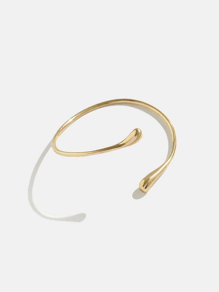 FREYA | Minimalist Teardrop Open Upper Arm Cuff