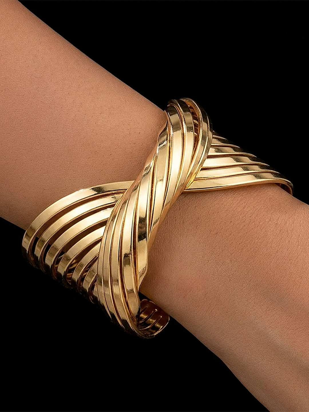 LAYLA | Twisted Multi Layer Cuff Bracelet