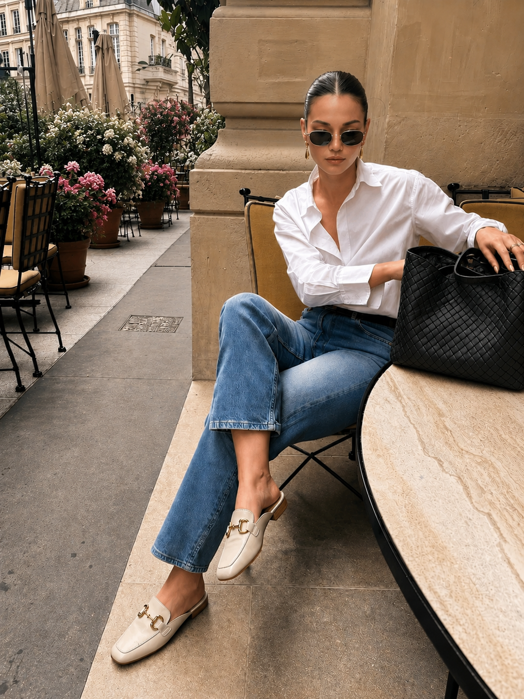 TERRI | Genuine Leather Horsebit Loafer Mules
