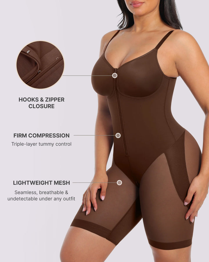 KLARA | Bare Essentials™ AirSlim® Hourglass Full Body Mid Thigh Bodysuit