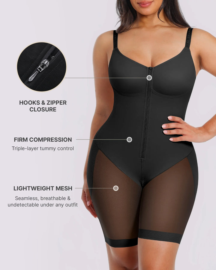 KLARA | Bare Essentials™ AirSlim® Hourglass Full Body Mid Thigh Bodysuit