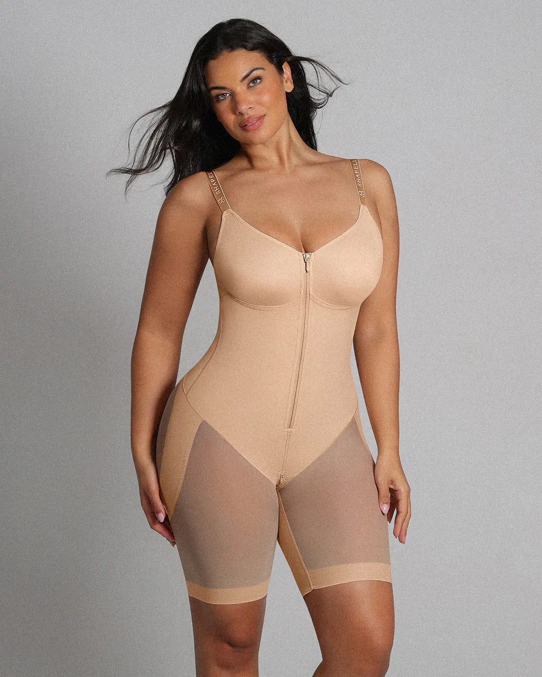 KLARA | Bare Essentials™ AirSlim® Hourglass Full Body Mid Thigh Bodysuit