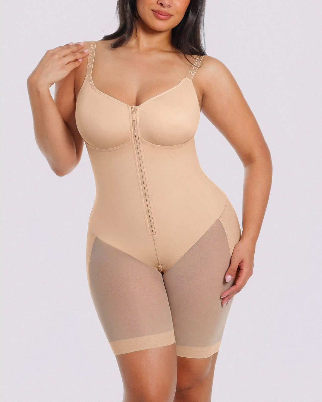 KLARA | Bare Essentials™ AirSlim® Hourglass Full Body Mid Thigh Bodysuit