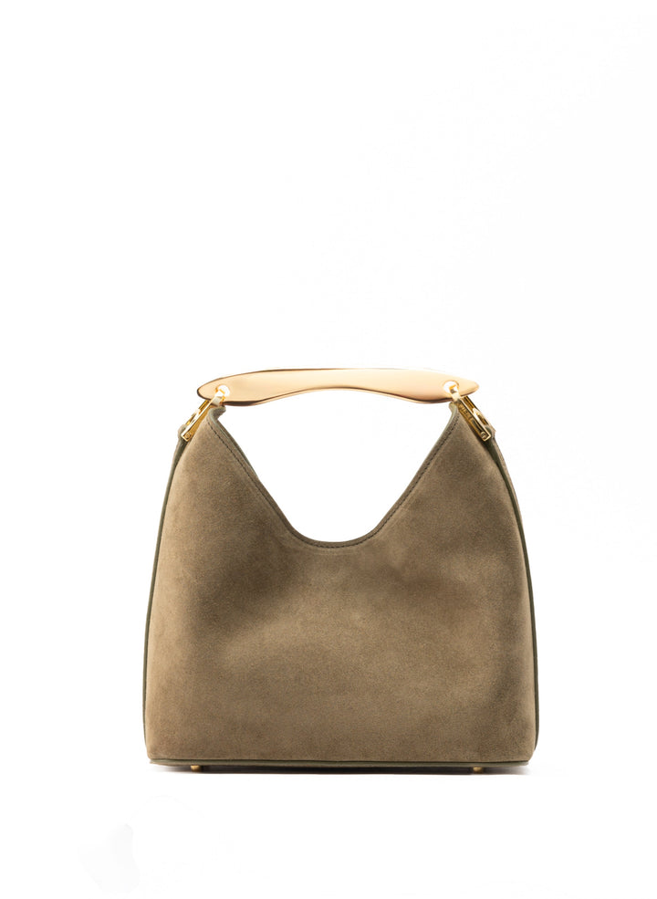 Isabella | Small Boomerang Suede Truffle