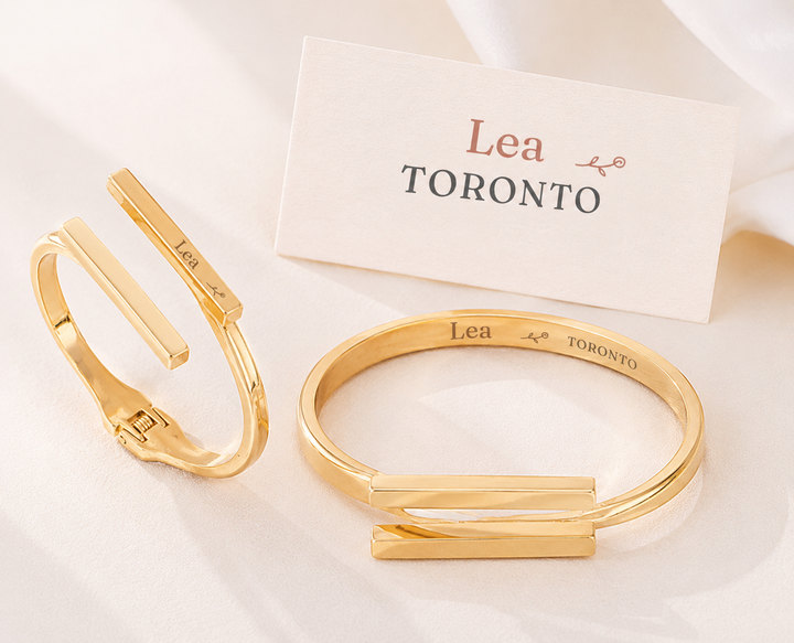 KATARA | Geometric Golden Ring & Bracelet Set