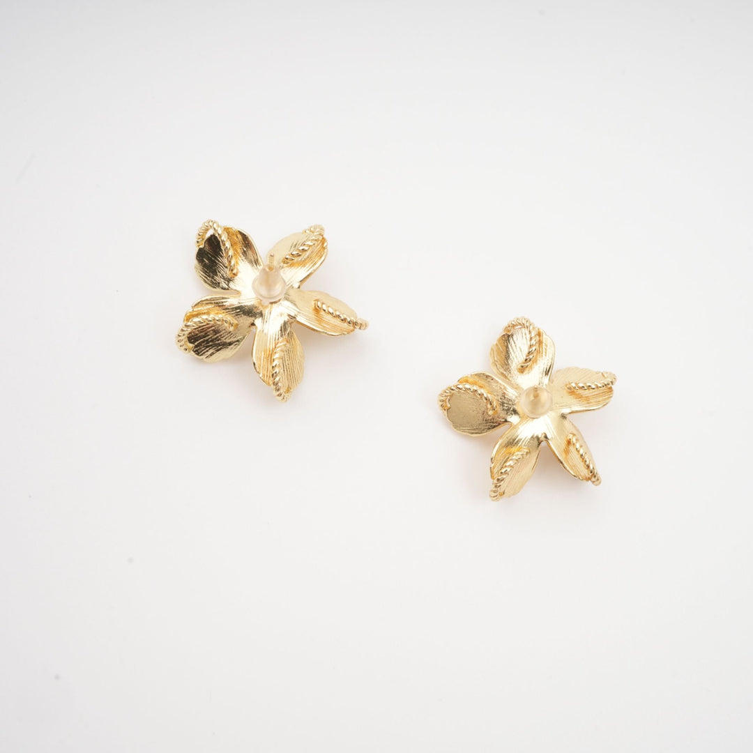 KHATLEEN | Jeanne floral faux-pearl stud earrings
