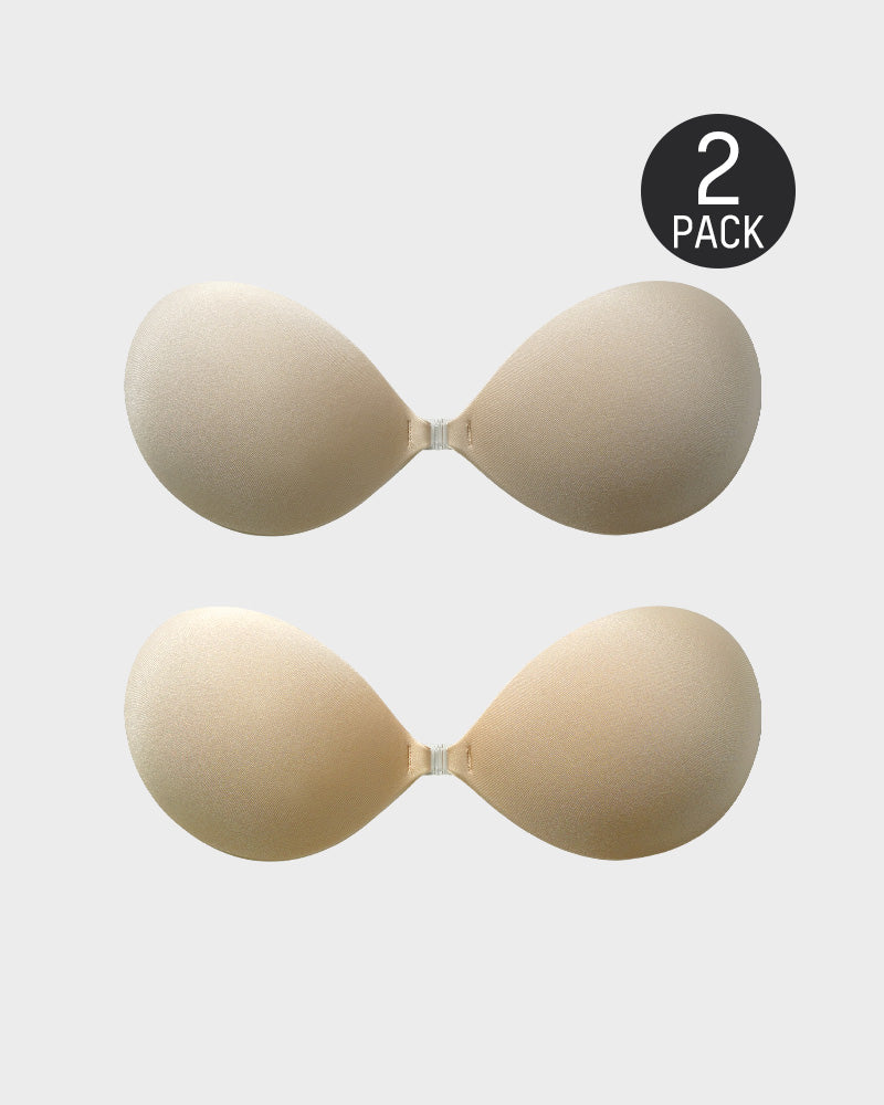 ERIKA | Front Closure Adhesive Invisible Push-Up Bra(2 Pairs)