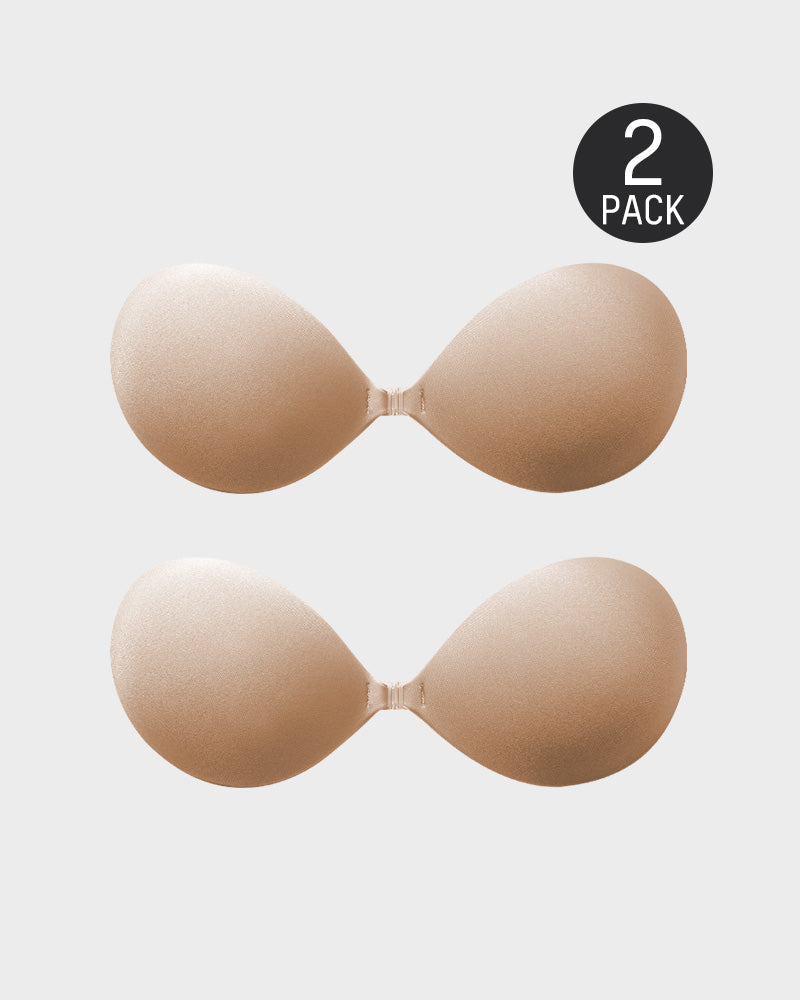ERIKA | Front Closure Adhesive Invisible Push-Up Bra(2 Pairs)