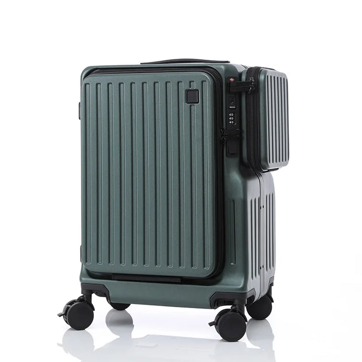KELLY | Custom Wholesale Front Opening Pull Rod Box Password Travel Carry on Suitcase With Laptop Compartment Bag Suitcases Luggage