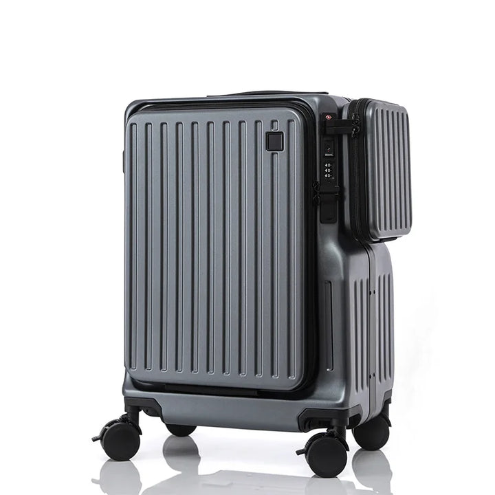 KELLY | Custom Wholesale Front Opening Pull Rod Box Password Travel Carry on Suitcase With Laptop Compartment Bag Suitcases Luggage