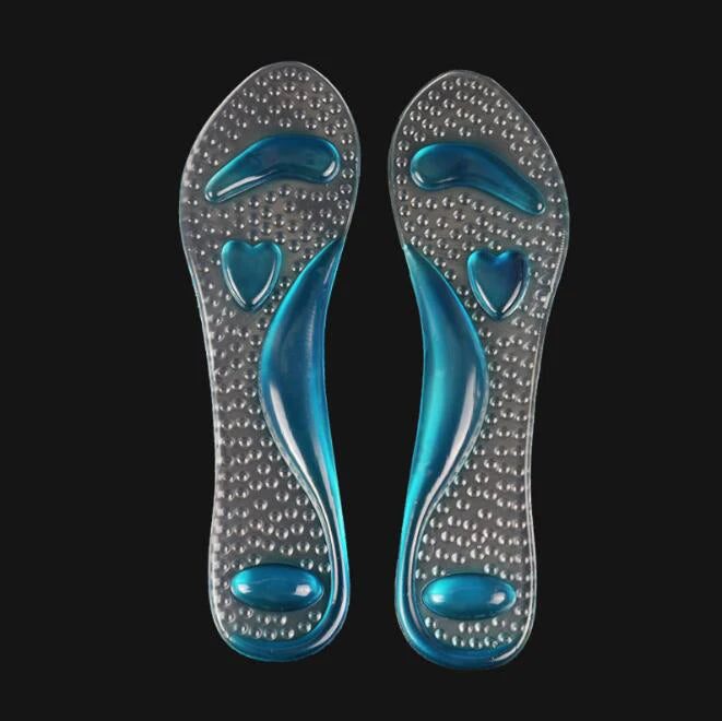 NINA| Shock Absorption Plantar Fasciitis Pain Relief Orthotic 3/4 Gel Arch Support Massage Insole for Women High Heeled Shoes