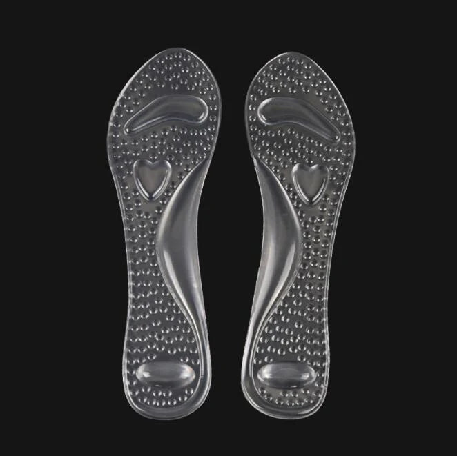 NINA| Shock Absorption Plantar Fasciitis Pain Relief Orthotic 3/4 Gel Arch Support Massage Insole for Women High Heeled Shoes