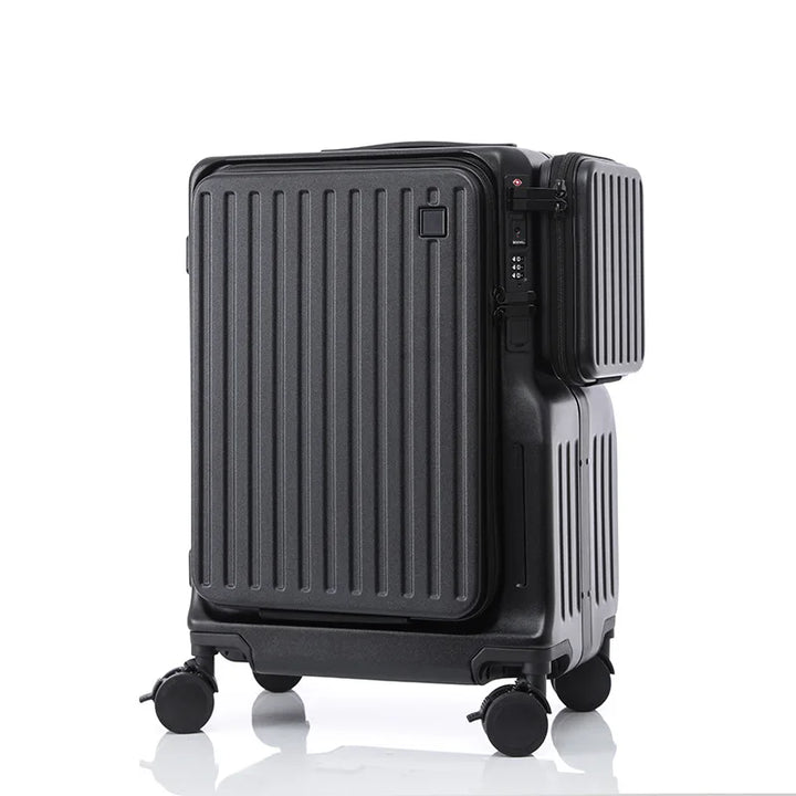 KELLY | Custom Wholesale Front Opening Pull Rod Box Password Travel Carry on Suitcase With Laptop Compartment Bag Suitcases Luggage
