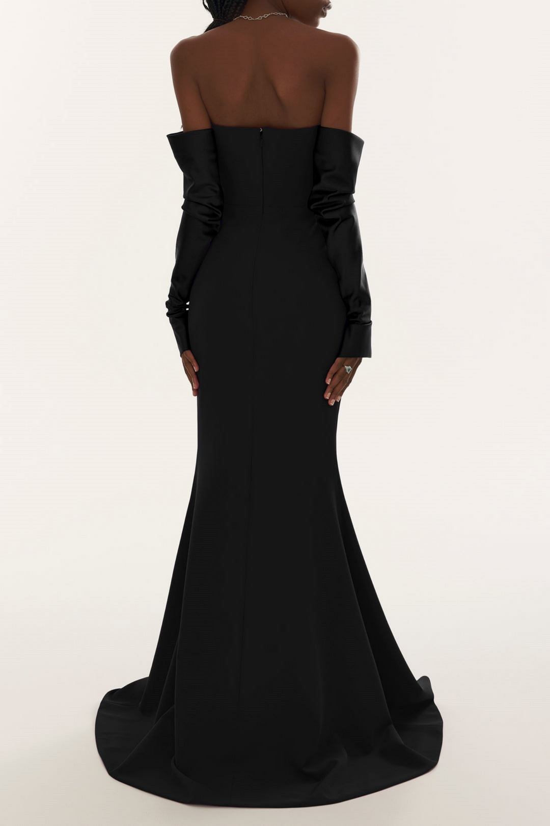 JOLIEN | Heega Off Shoulder Corset Maxi Dress - Black
