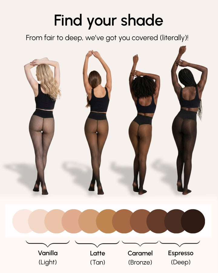 NARIN | Sheer Illusion Fleece-Lined Tights