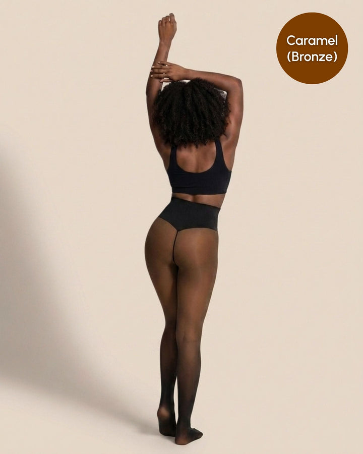 NARIN | Sheer Illusion Fleece-Lined Tights
