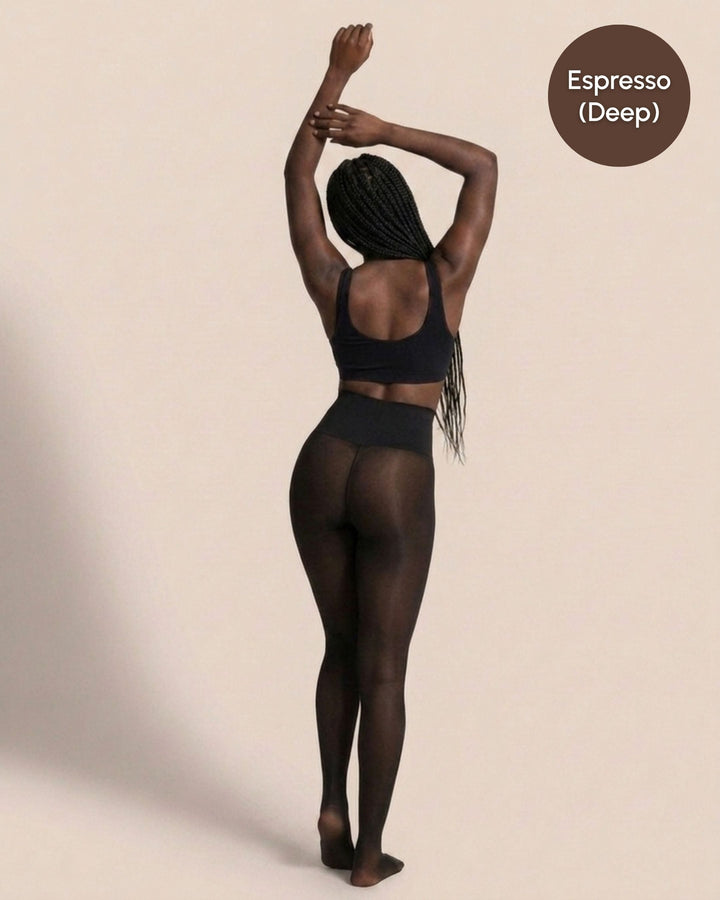 NARIN | Sheer Illusion Fleece-Lined Tights