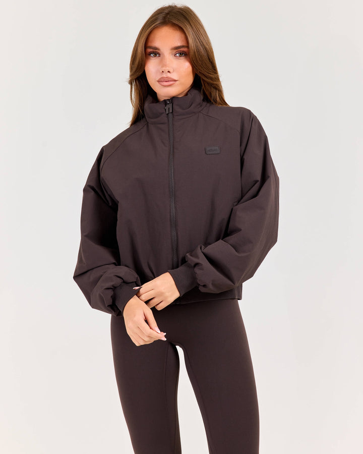 ZURY | Atmos Funnel Neck Jacket - Coffee Bean