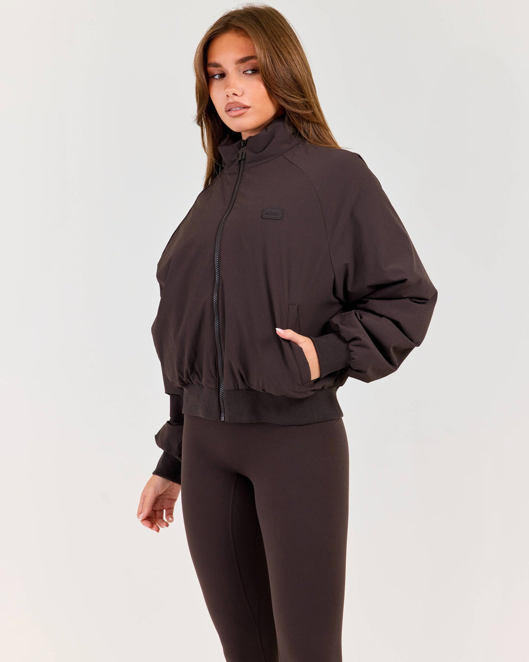 ZURY | Atmos Funnel Neck Jacket - Coffee Bean