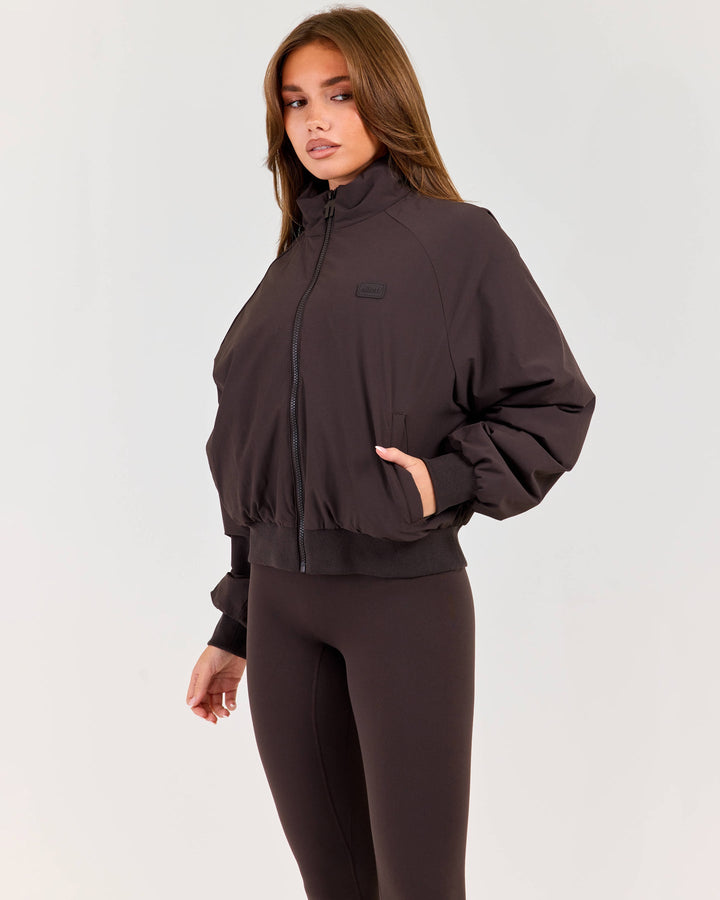 ZURY | Atmos Funnel Neck Jacket - Coffee Bean