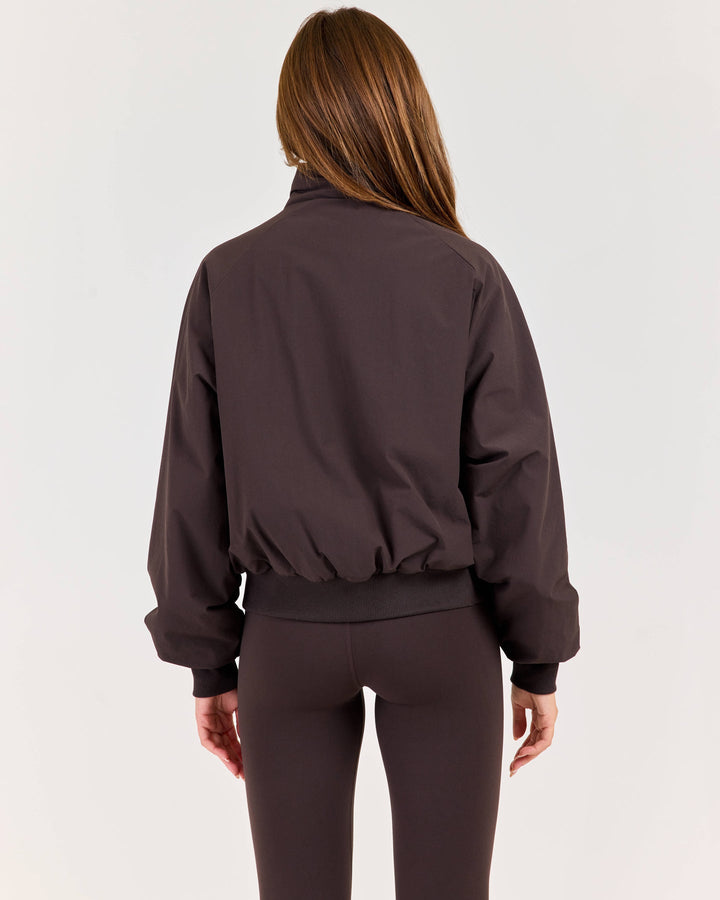 ZURY | Atmos Funnel Neck Jacket - Coffee Bean