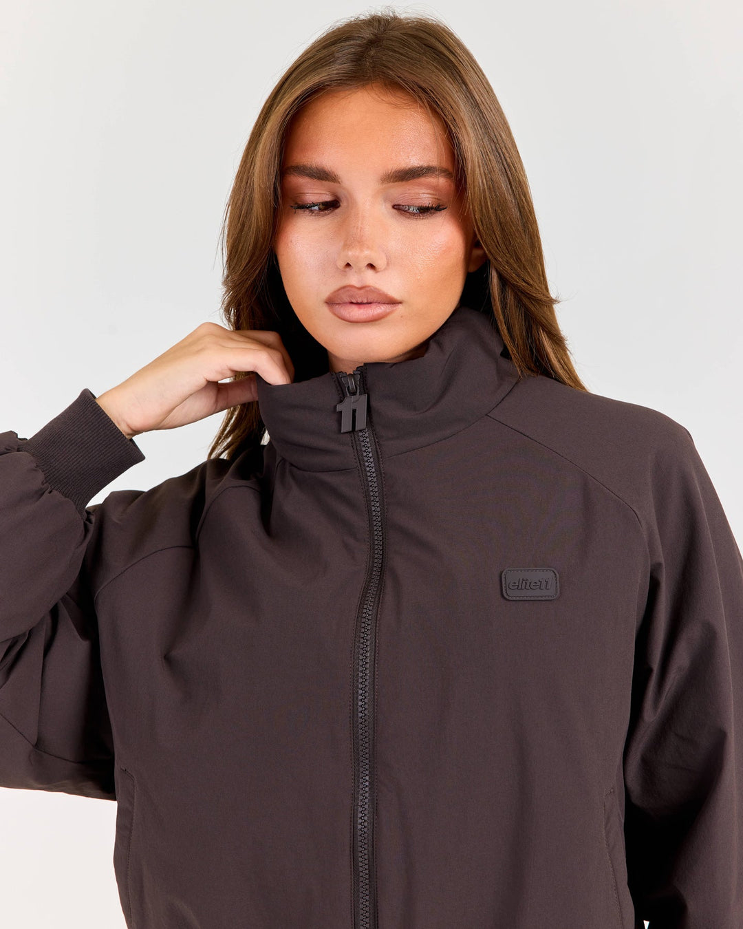 ZURY | Atmos Funnel Neck Jacket - Coffee Bean