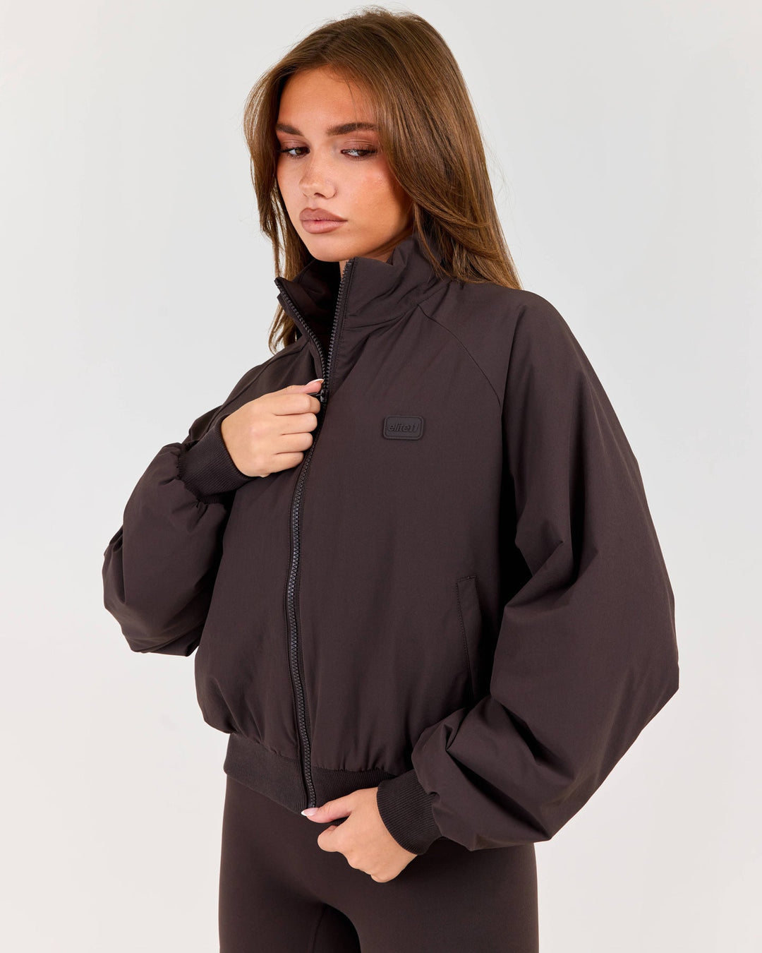 ZURY | Atmos Funnel Neck Jacket - Coffee Bean
