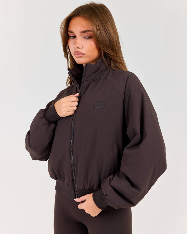 ZURY | Atmos Funnel Neck Jacket - Coffee Bean