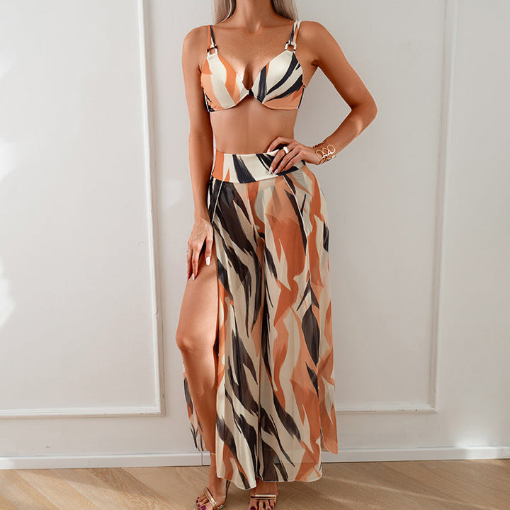 LINA | Beach Vacation Printed Bikini