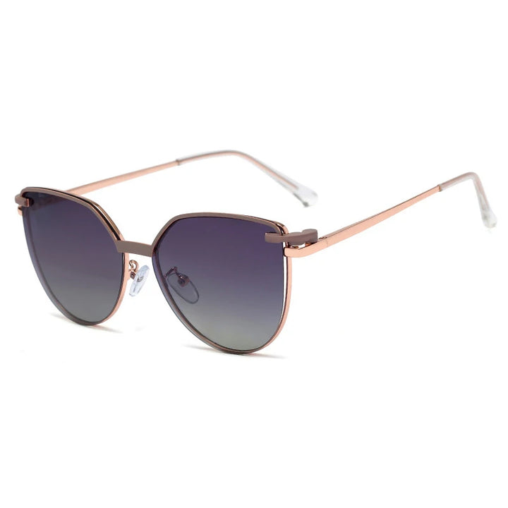 ZURIE | 2 In 1 Women's Polarized Sunglasses Round Magnetic Clip-on Trend Glasses Frames Ladies Optical Lens Dual Purpose Eyewear